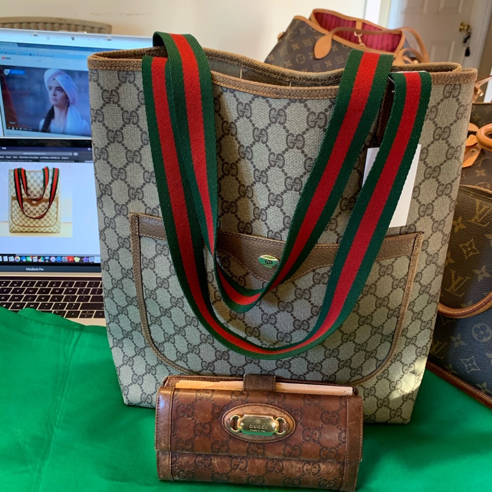 Gucci tote bag, GG supreme,Canvas